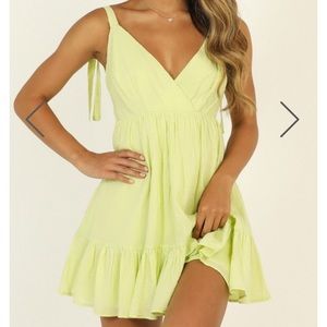 ShowPo Lime Mini Dress